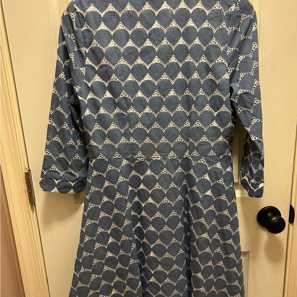 GODDIVA of London Blue and White Button-Up Dress Sz 8 NWT!! - Picture 12 of 16
